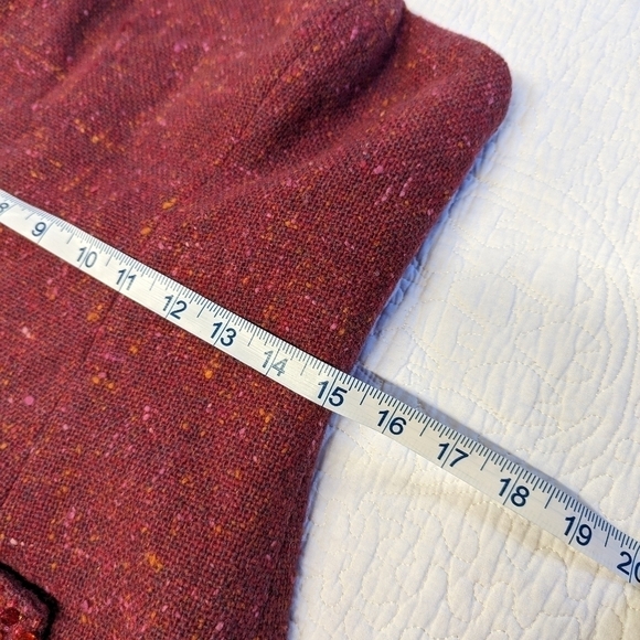 VINTAGE James Purcell Fuchsia Boucle Tweed Strapless Dress 10 Party Cocktail - Picture 13 of 15